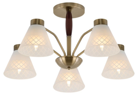 Люстра  Rivoli Meta 2058-305 5 х Е27 40 Вт классика