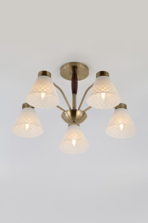 Люстра  Rivoli Meta 2058-305 5 х Е27 40 Вт классика
