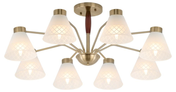 Люстра  Rivoli Meta 2058-308 8 х Е27 40 Вт классика