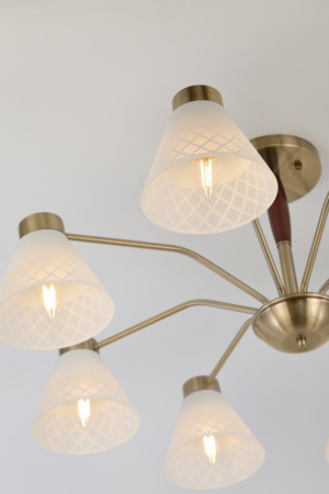 Люстра  Rivoli Meta 2058-308 8 х Е27 40 Вт классика