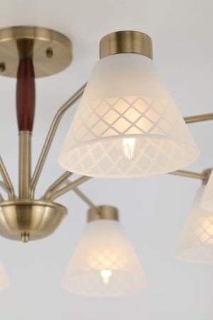 Люстра  Rivoli Meta 2058-308 8 х Е27 40 Вт классика