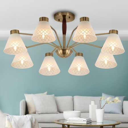 Люстра  Rivoli Meta 2058-308 8 х Е27 40 Вт классика