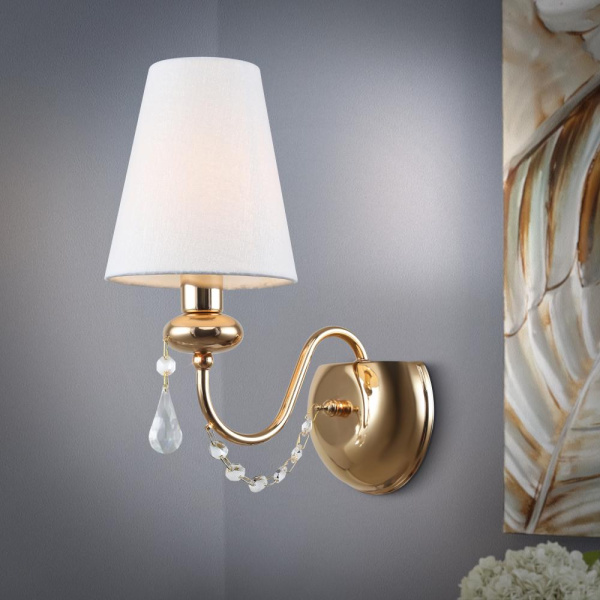 Бра светильник Rivoli Becky 2066-401 настенный 1 х Е14 40 Вт классика