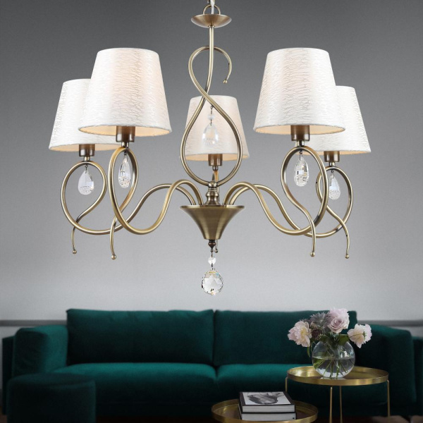 Люстра Rivoli Beatrix 2067-305 5 х Е14 40 Вт классика