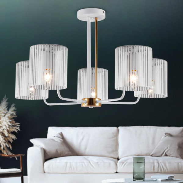 Люстра Rivoli Evonne 2088-305 5 х Е14 40 Вт классика