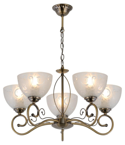 Люстра  Rivoli Loren 9006-205 5 * E27 40 Вт классика