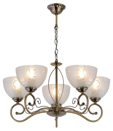 Люстра  Rivoli Loren 9006-205 5 * E27 40 Вт классика