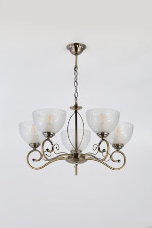 Люстра  Rivoli Loren 9006-205 5 * E27 40 Вт классика