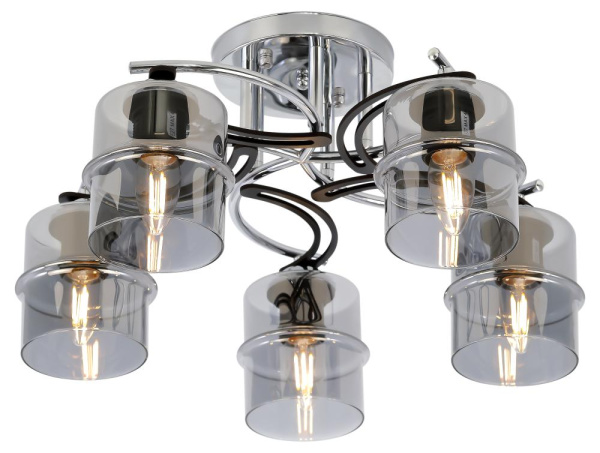 Люстра  Rivoli Sonja 9046-305 5 х Е27 40 Вт модерн