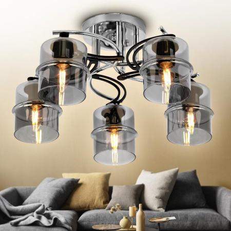 Люстра  Rivoli Sonja 9046-305 5 х Е27 40 Вт модерн