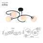 Люстра  Rivoli Gisela 4083-304 4 х E27 40 Вт модерн