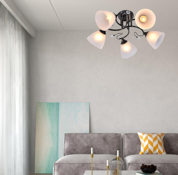 Люстра  Rivoli Jutte 9065-305 5 x E27 60 Вт классика