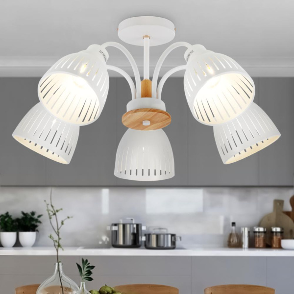 Люстра  Rivoli Lulu 9029-305 5 х E27 60 Вт модерн