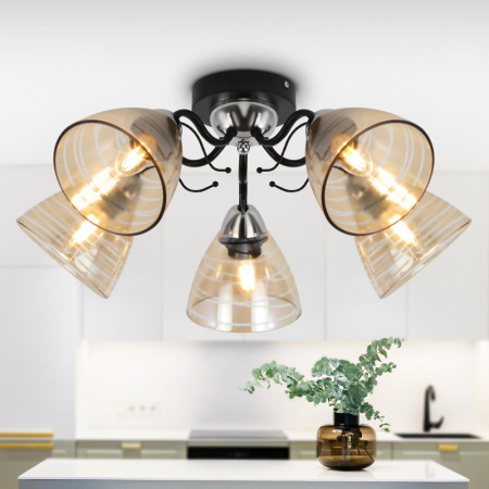 Люстра  Rivoli Friederike 3089-305 5 х Е27 40 Вт классика