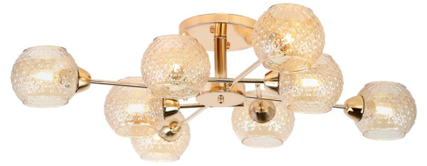 Люстра  Rivoli Amalia 3090-308 8 * Е27 40 Вт модерн