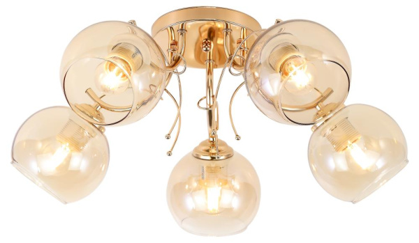 Люстра  Rivoli Elli 3095-305 5 * Е27 40 Вт модерн