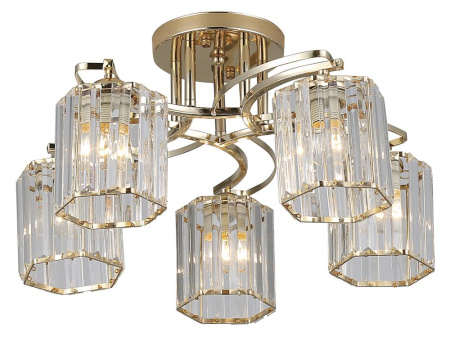 Люстра  Rivoli Angelina 9077-305 5 * Е27 40 Вт модерн