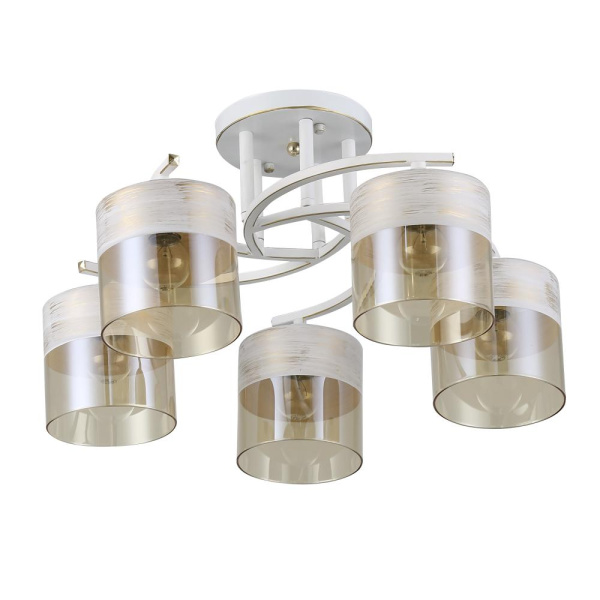 Люстра  Rivoli Constancia 9081-305 5 * Е27 40 Вт модерн