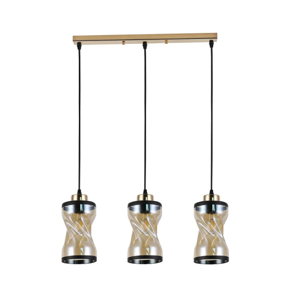 Светильник подвесной (подвес) Rivoli Monique 9105-203 3 * Е27 60 Вт модерн потолочный