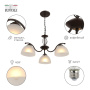 Люстра Rivoli Jackeline 9141-303 3 х Е27 40 Вт классика