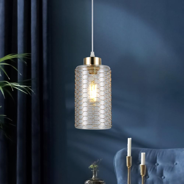 Светильник подвесной (подвес) Rivoli Malice 9124-201 1 х Е27 40 Вт модерн потолочный