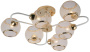 Люстра Rivoli Mortifera 3130-306 6 х Е27 40 Вт модерн