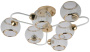 Люстра Rivoli Mortifera 3130-306 6 х Е27 40 Вт модерн