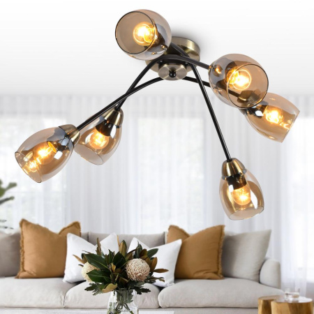 Люстра Rivoli Naiara 9138-306 6 х Е27 60 Вт модерн