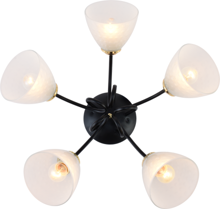 Люстра Rivoli Luiza 9140-305 5 х Е27 60 Вт модерн