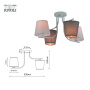 Люстра Rivoli Сhris 3154-304 4 х Е14 40 Вт модерн