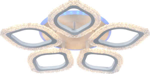 Светильник потолочный светодиодный Rivoli Dietlinde 6049-105 с пультом 70 Вт + 7 Вт 4000К-6000К LED модерн