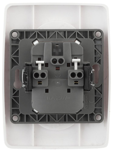 12-2107-01 ЭРА Розетка 2X2P, 16A-250В, IP20, Эра12, белый (10/100/1600)