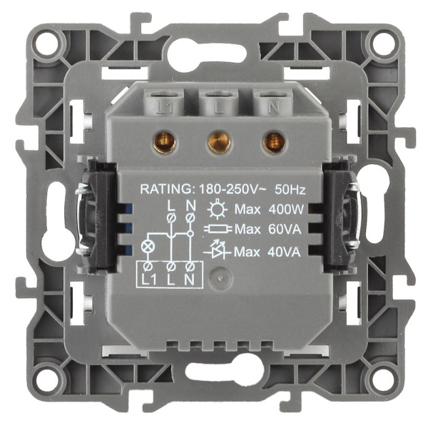 12-4104-01 ЭРА Датчик движения 3-проводной, 180-240В, 400Вт, IP20, Эра12, белый (6/60/1800)