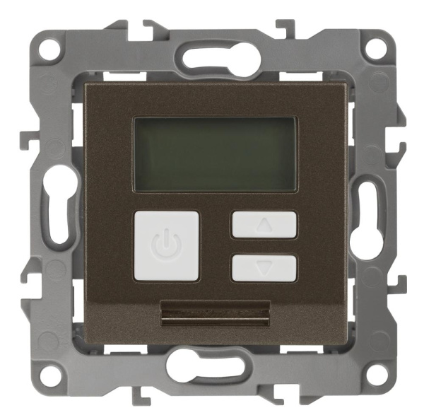 12-4111-13 ЭРА Терморегулятор универс. 230В-Imax16А, IP20, Эра12, бронза (6/60/1200)