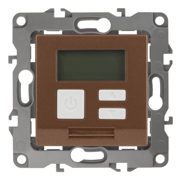 12-4111-14 ЭРА Терморегулятор универс. 230В-Imax16А, IP20, Эра12, медь (6/60/720)