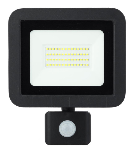 Прожектор светодиодный уличный ЭРА LPR-041-2-65K-050 50Вт 6500К 4000Лм IP65 датчик движения регулируемый