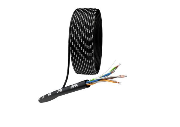 UL-4-PE-A  Кабель витая пара ЭРА SIMPLE U/UTP 4x2x24AWG Cat5e CCA PE OUTDOOR 305м