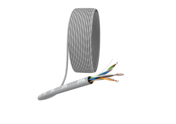 UL-4-PVC-A-100  Кабель витая пара ЭРА SIMPLE U/UTP 4x2x24 AWG Cat5e CCA PVC 100 м