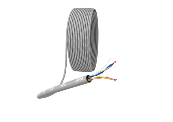 Кабель витая пара ЭРА U/UTP 2x2x24 AWG Cat5e CU PVC 305м