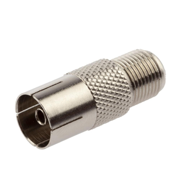 RS-A02-1  Переходник ЭРА SIMPLE RS-A02-1 гнездо F-гнездо TV упаковка 1 шт