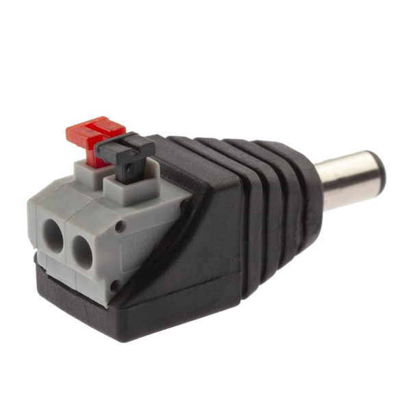 R-DC03  Разъем ЭРА  R-DC03 штекер DC питания 2. 1х5. 5 с быстрозажимной колодкой