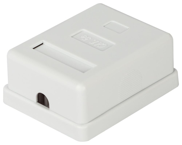 RJ01UN-1  Розетка компьютерная RJ-45 ЭРА RJ01UN-1 категория 5е неэкранированная 1-порт