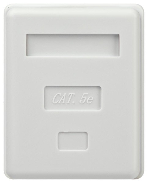 RJ01UN-1  Розетка компьютерная RJ-45 ЭРА RJ01UN-1 категория 5е неэкранированная 1-порт