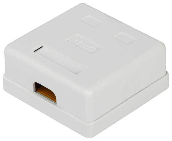 Компьютерная розетка ЭРА RJ-45 категория 5е неэкранированная 2-порта упаковка 30 шт