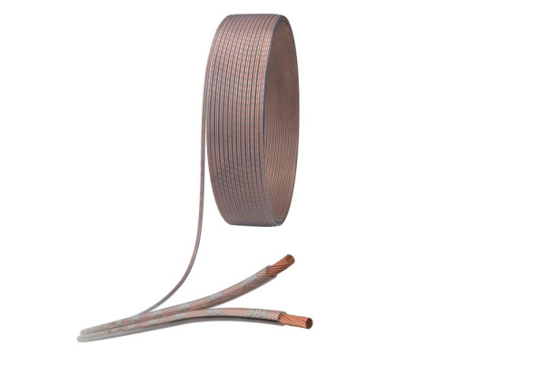 Акустический кабель ЭРА 2х1,0 мм2 прозрачный 100 м