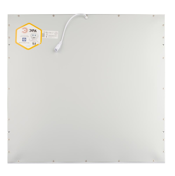 Светодиодная панель ЭРА SPL-511-W-65K-040 40Вт 6500К 4000Лм IP40 595x595x8 белая без драйвера с ушками