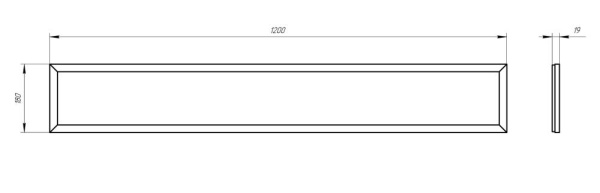 Светильник светодиодный ЭРА SPO-7-50-6K-P 50Вт 4500Лм 6500К 1200х180х19 призма