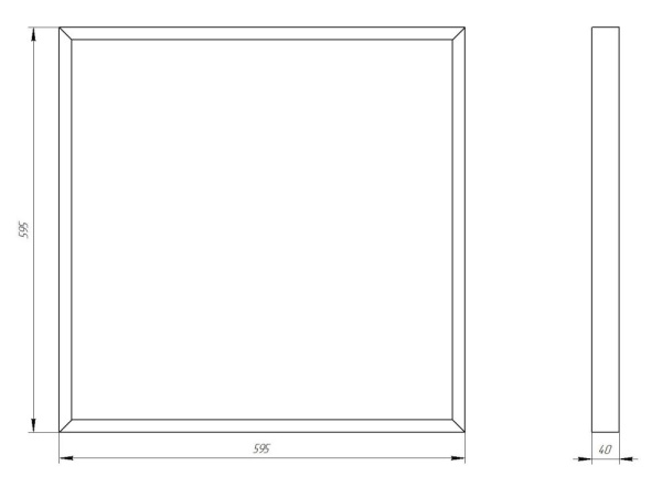 Светильник светодиодный ЭРА SPO-910-3-65K-070 70Вт 6500К 7350Лм 595x595x40 матовый