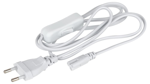 FTS-C5-plug-1,5  Кабель питания для линейного светильника ЭРА FTS-C5-plug-1,5 1,5 м с выключателем коннектор IEC C5