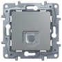 Legrand Etika Алюм Розетка тел. (RJ11)